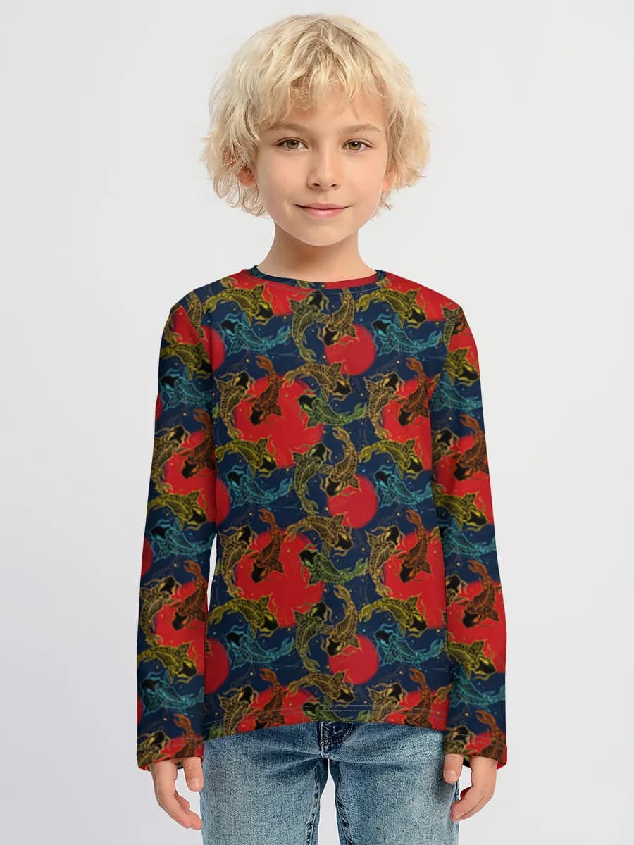 Children's cotton long sleeve shirt