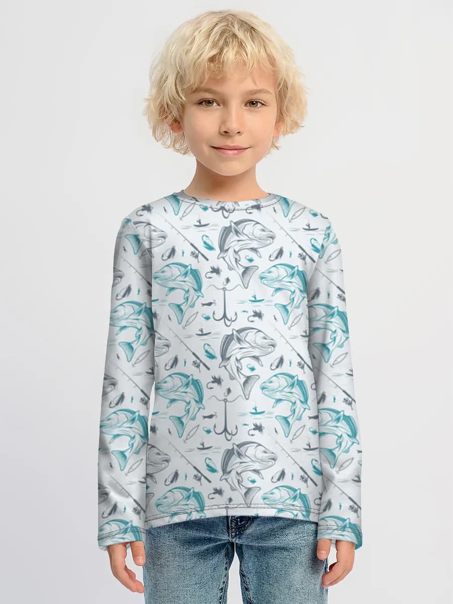 Children's cotton long sleeve shirt