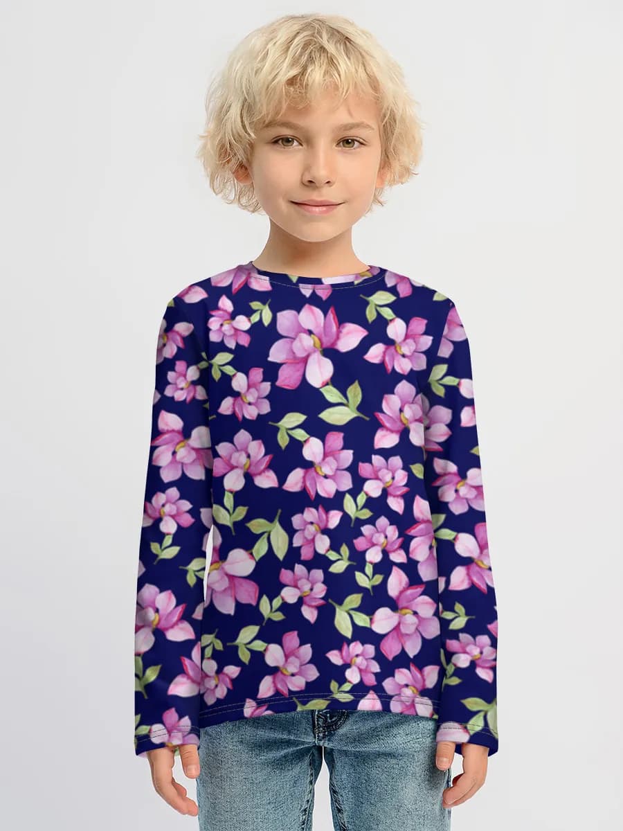 Children's cotton long sleeve shirt