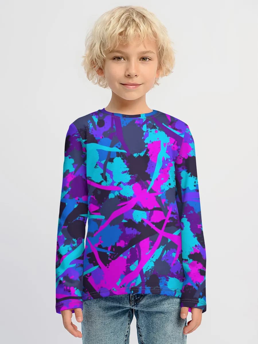 Children's cotton long sleeve shirt