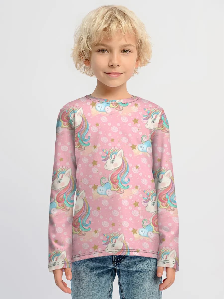 Children's cotton long sleeve shirt