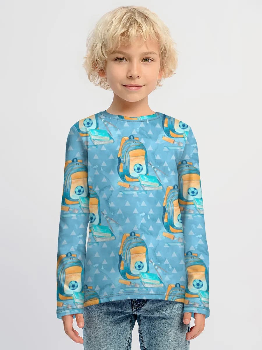Children's cotton long sleeve shirt