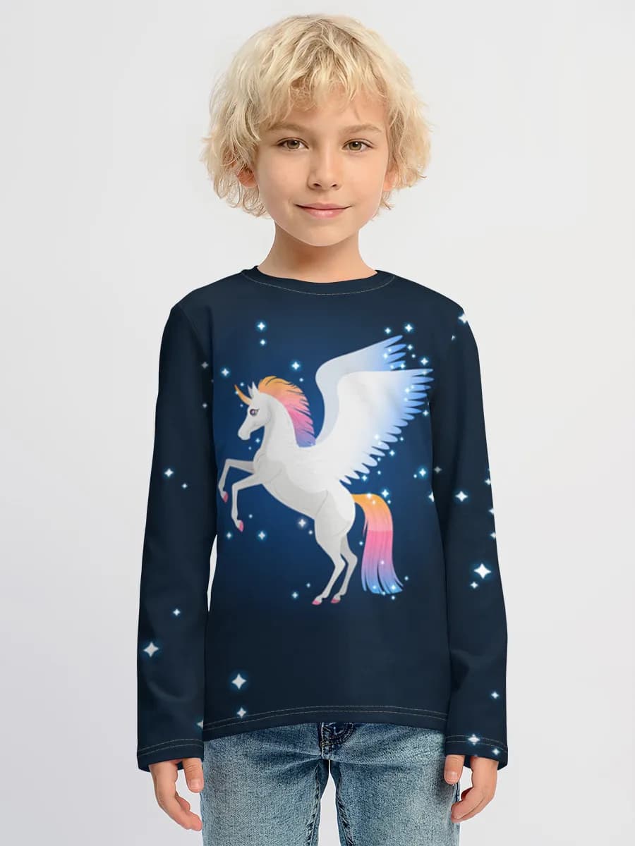 Children's cotton long sleeve shirt