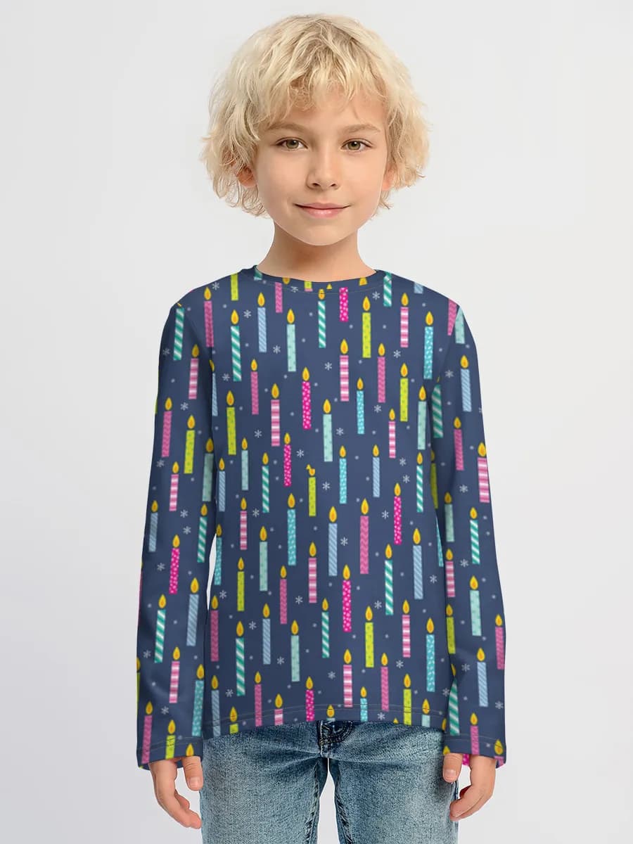 Children's cotton long sleeve shirt