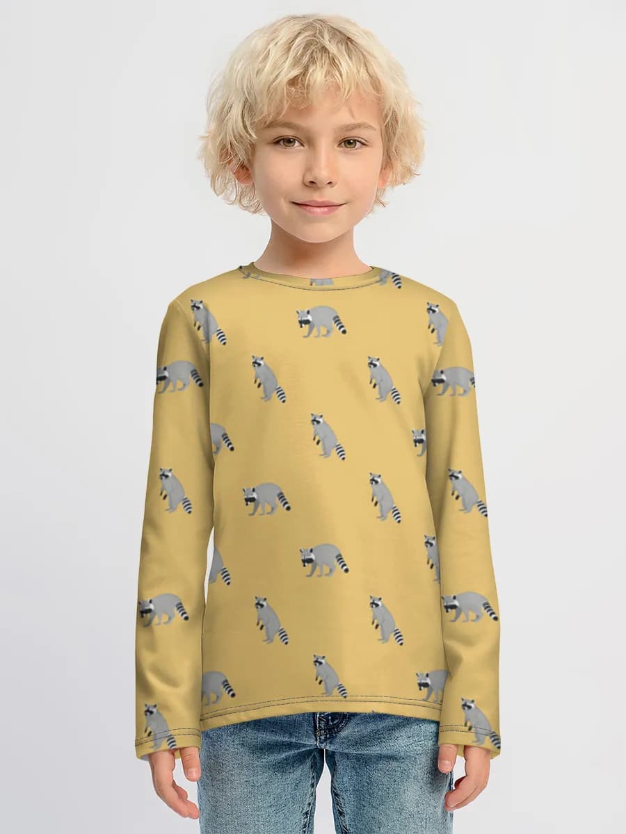 Children's cotton long sleeve shirt