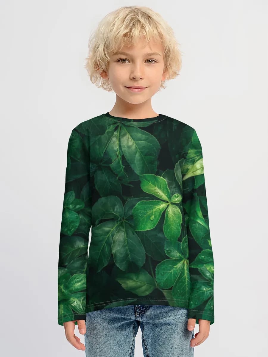 Children's cotton long sleeve shirt