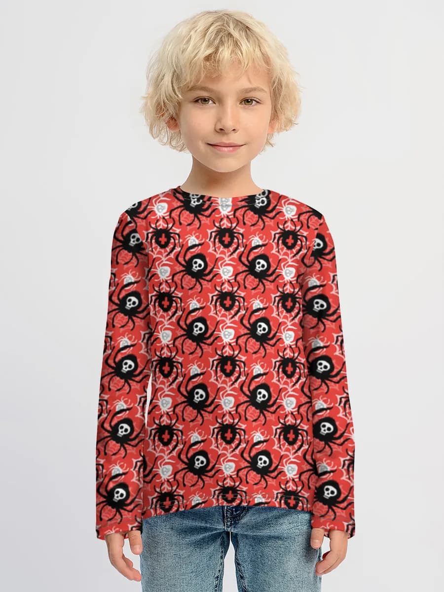 Children's cotton long sleeve shirt