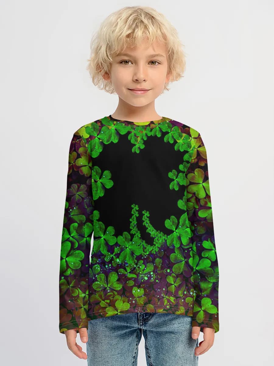 Children's cotton long sleeve shirt