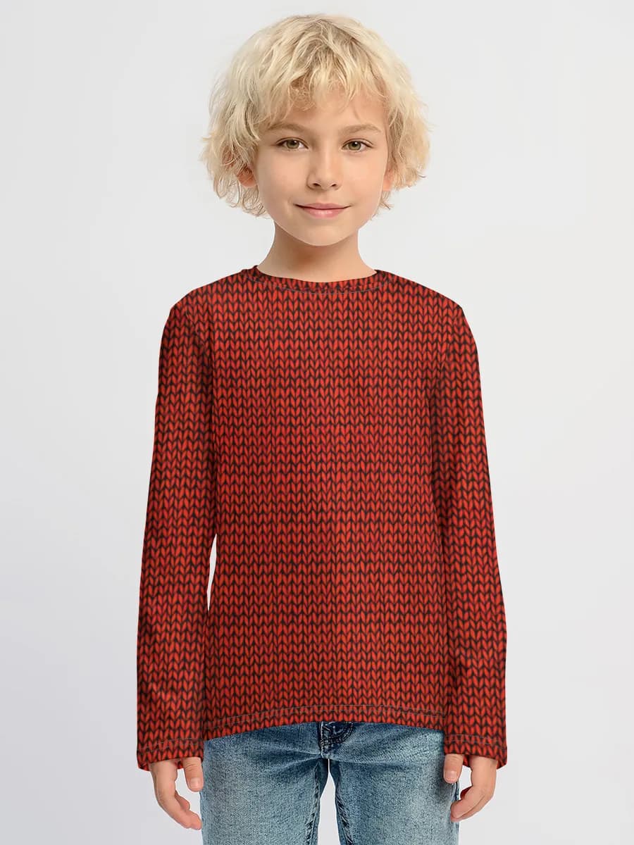 Children's cotton long sleeve shirt