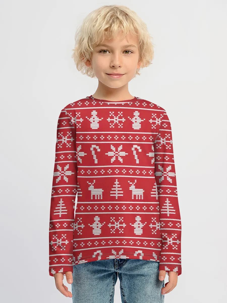 Children's cotton long sleeve shirt