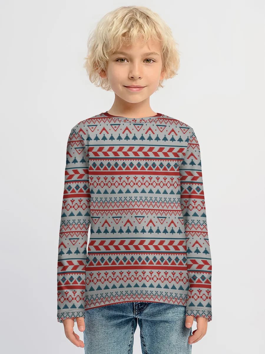 Children's cotton long sleeve shirt