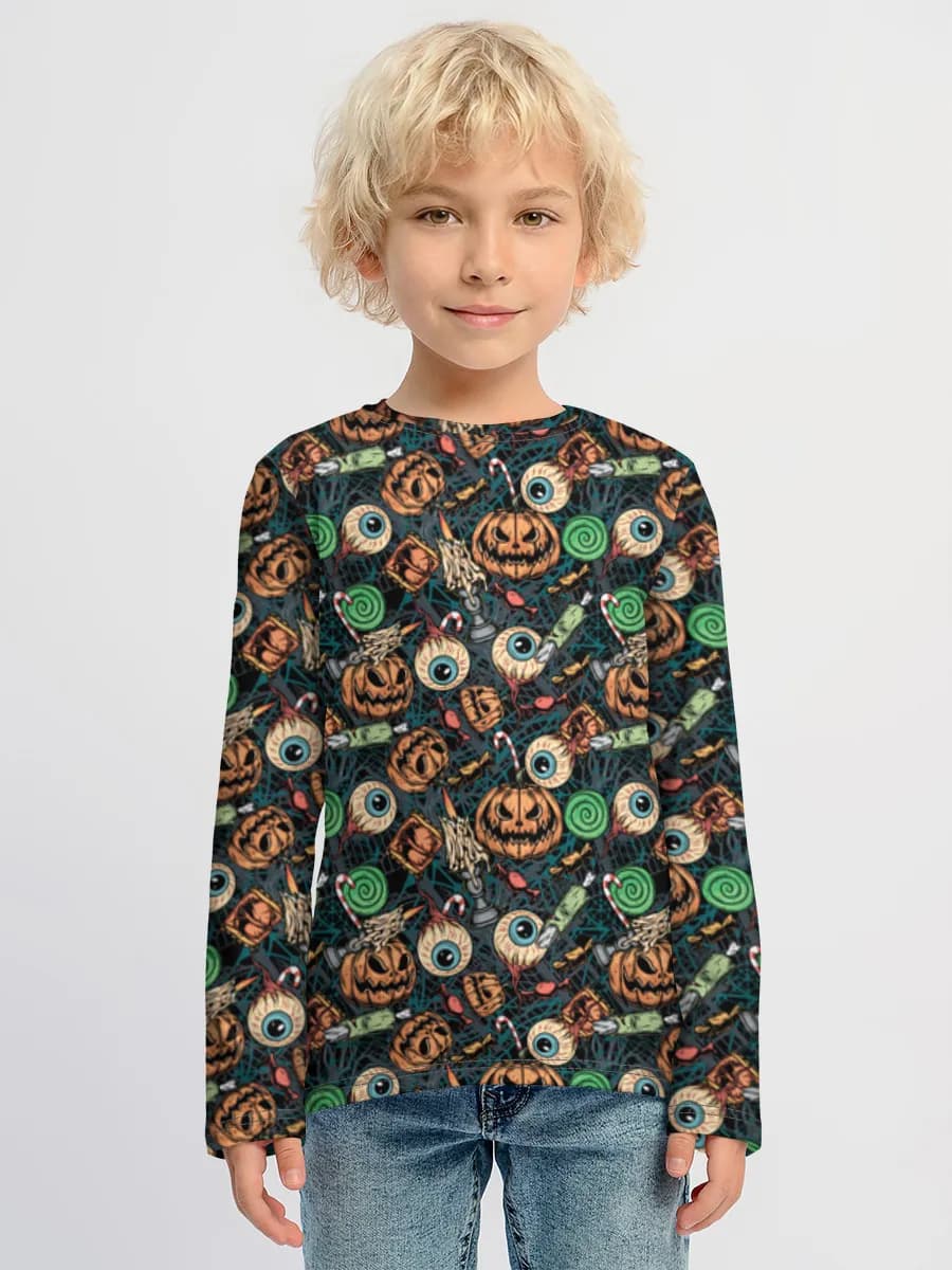Children's cotton long sleeve shirt