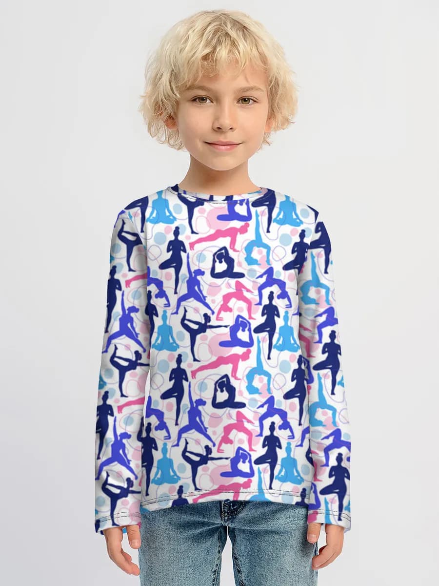 Children's cotton long sleeve shirt