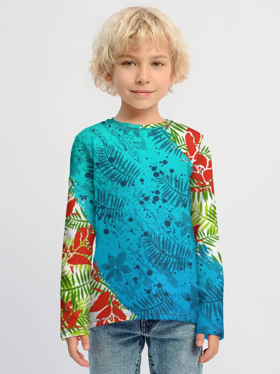 Children's cotton long sleeve shirt