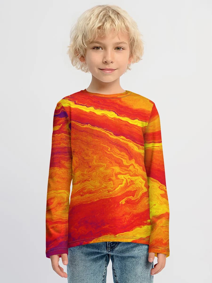 Children's cotton long sleeve shirt