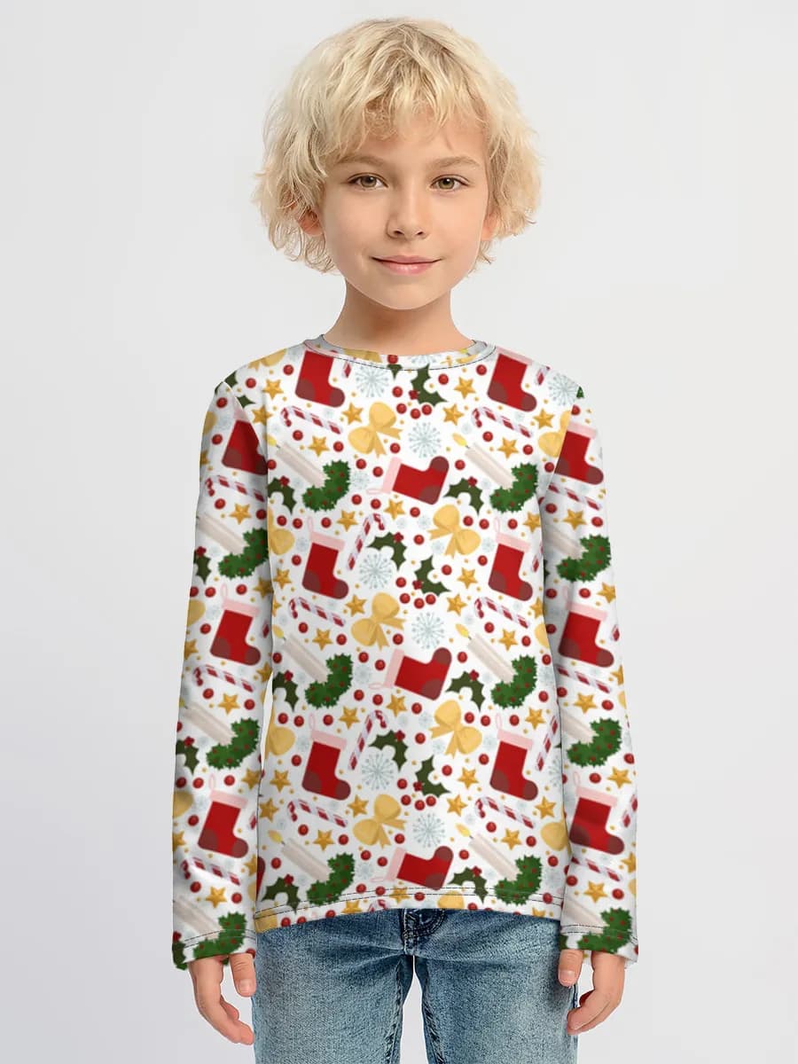 Children's cotton long sleeve shirt