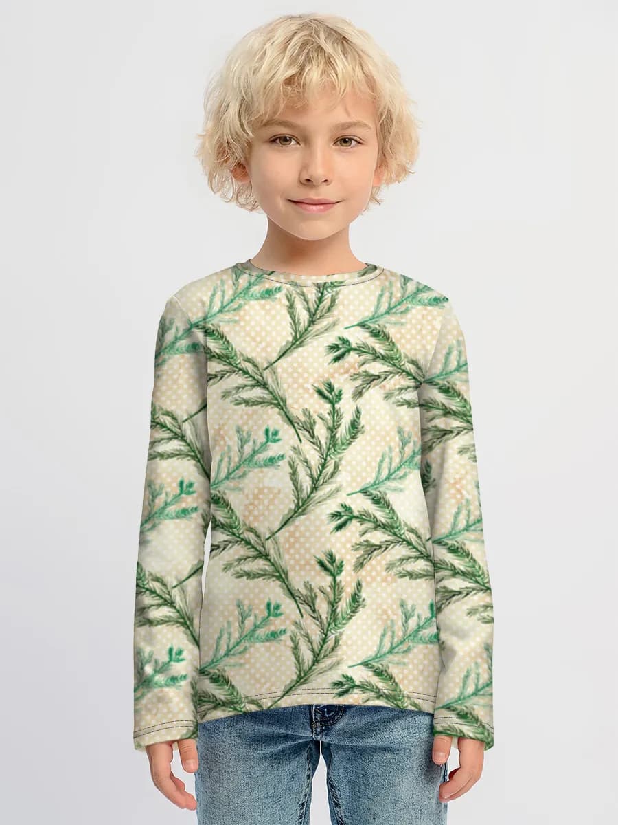 Children's cotton long sleeve shirt