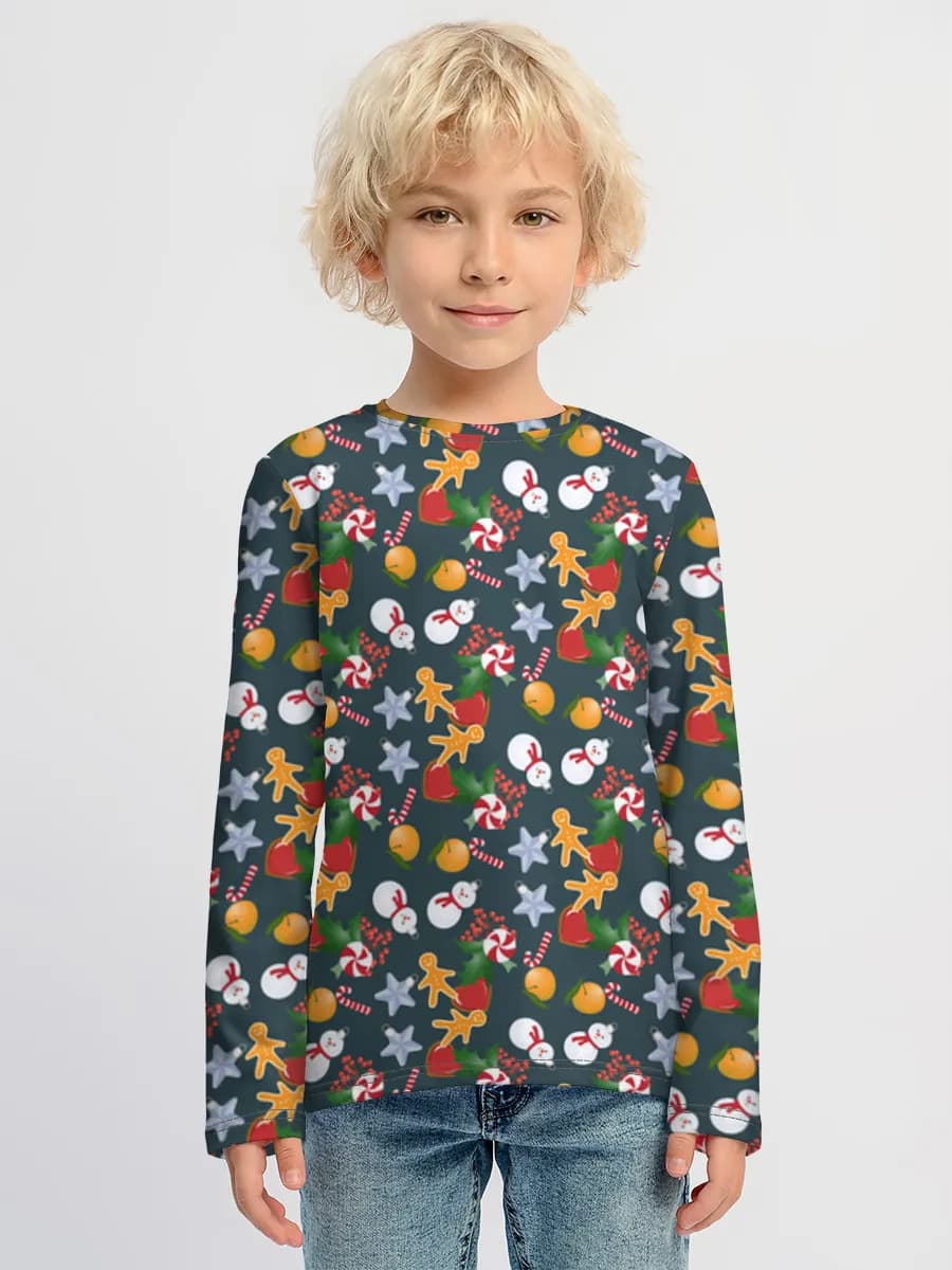 Children's cotton long sleeve shirt