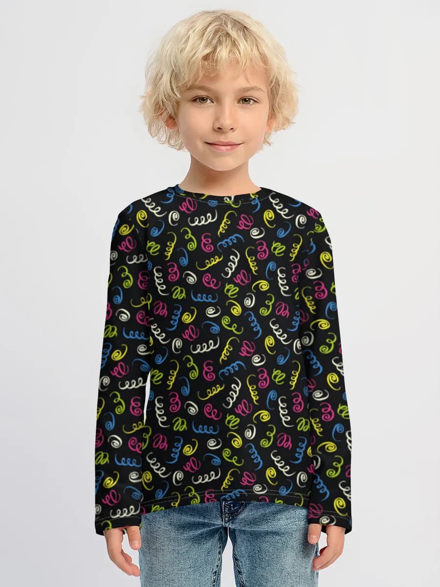 Children's cotton long sleeve shirt