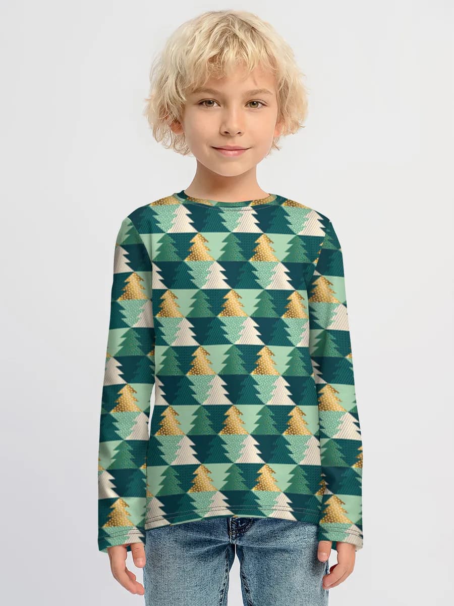 Children's cotton long sleeve shirt