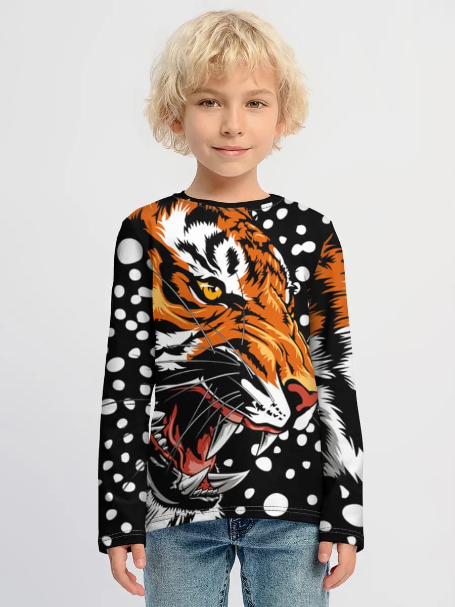 Children's cotton long sleeve shirt
