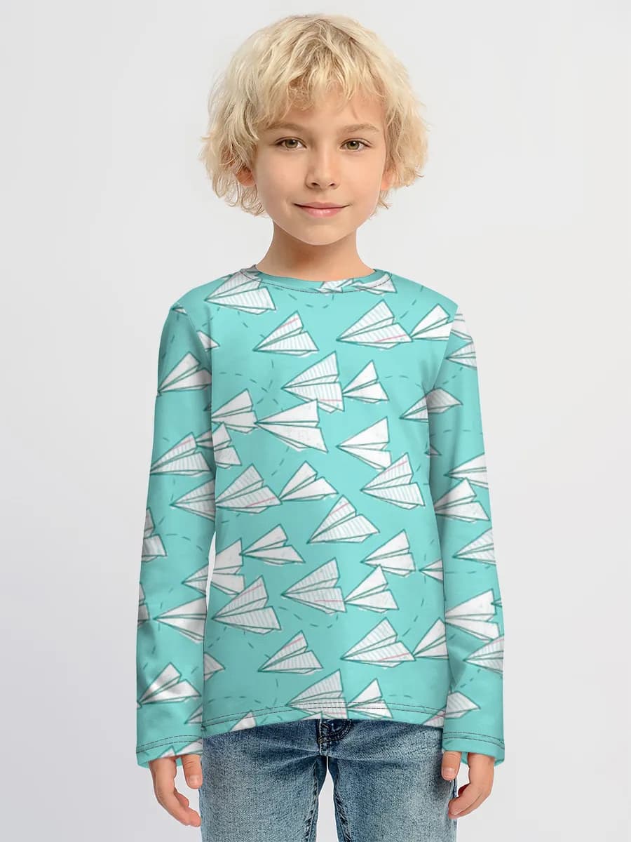 Children's cotton long sleeve shirt