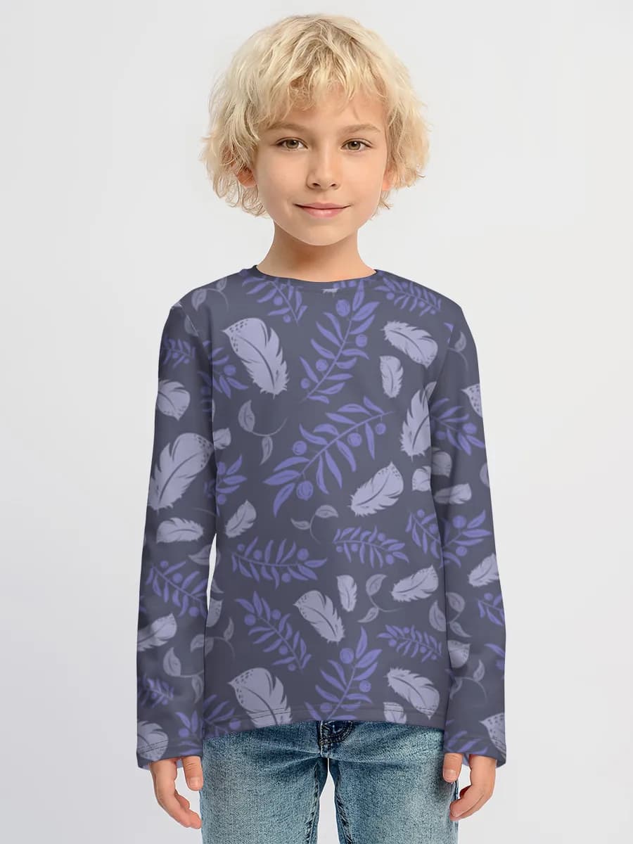 Children's cotton long sleeve shirt