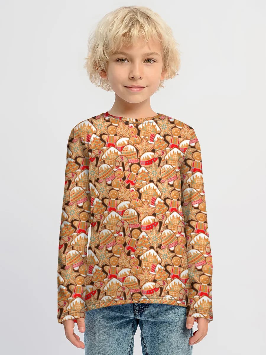 Children's cotton long sleeve shirt