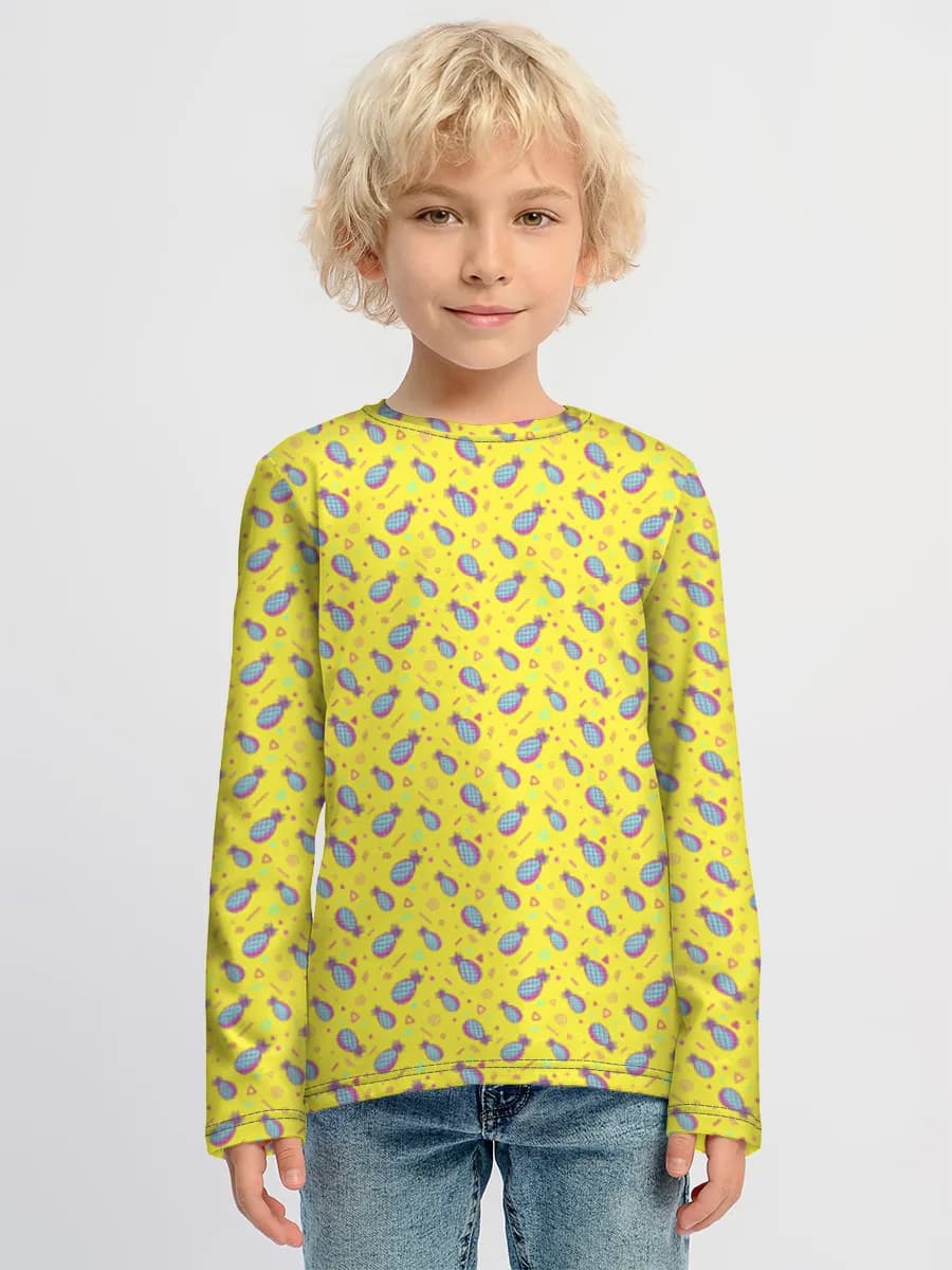Children's cotton long sleeve shirt