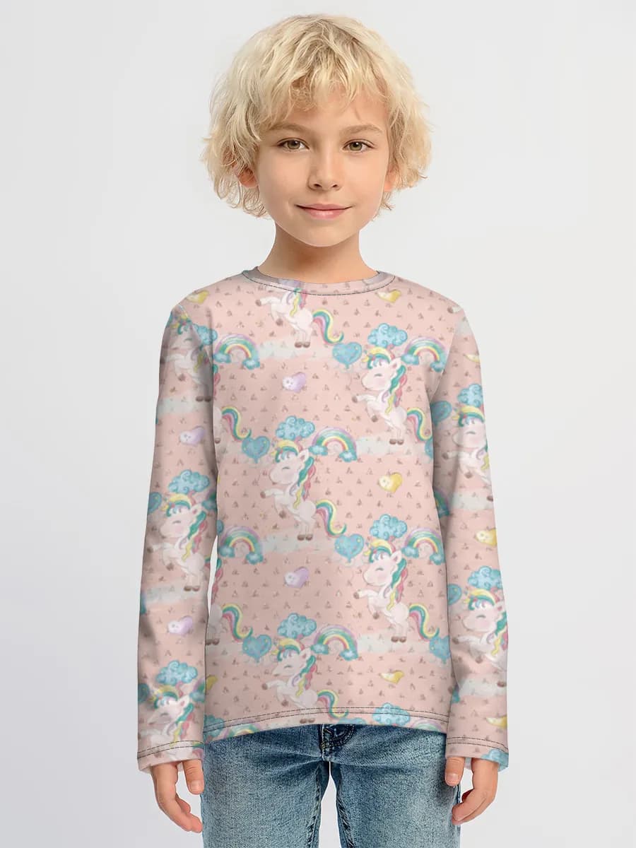 Children's cotton long sleeve shirt