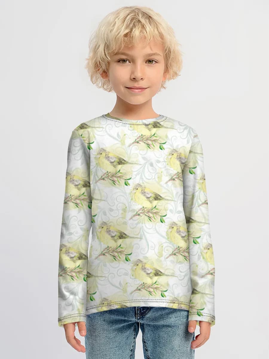 Children's cotton long sleeve shirt