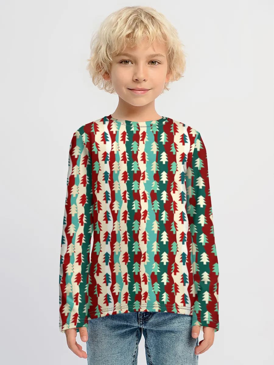 Children's cotton long sleeve shirt