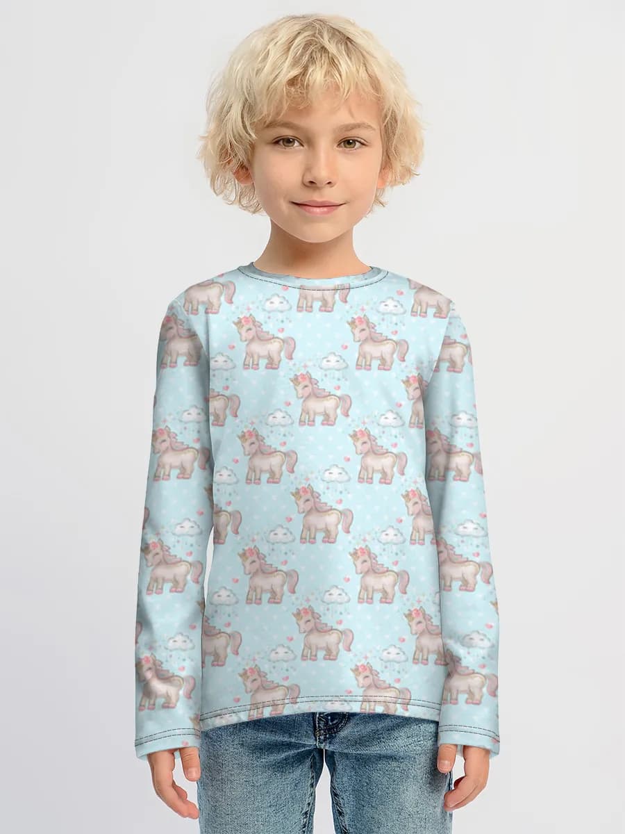 Children's cotton long sleeve shirt