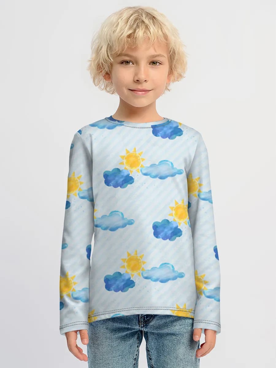 Children's cotton long sleeve shirt