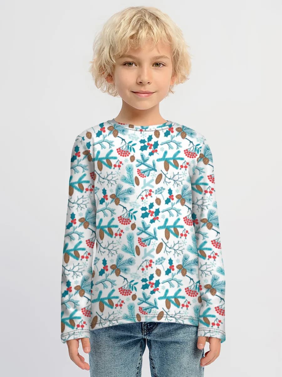 Children's cotton long sleeve shirt