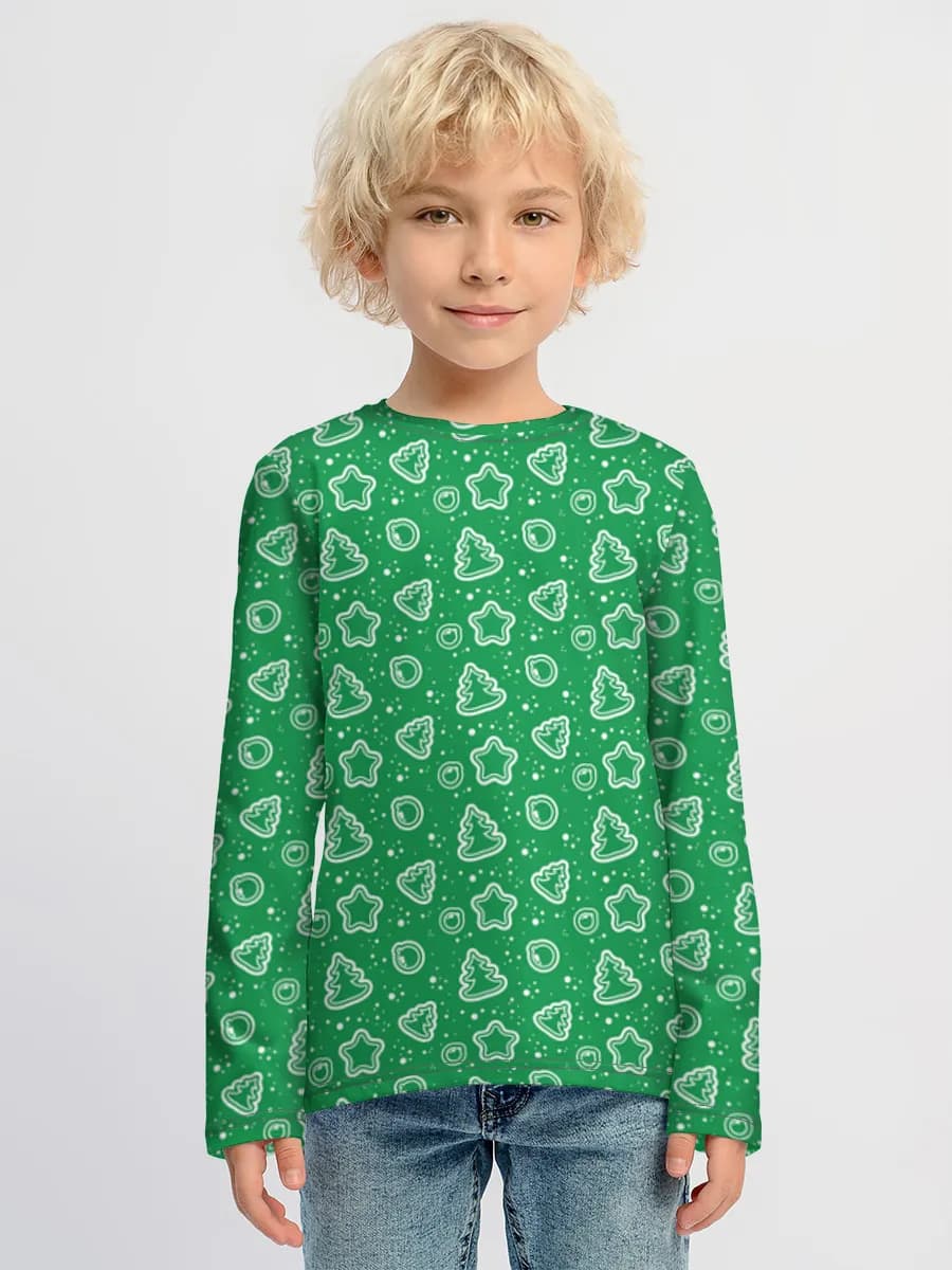 Children's cotton long sleeve shirt