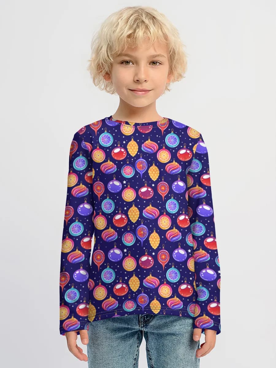 Children's cotton long sleeve shirt