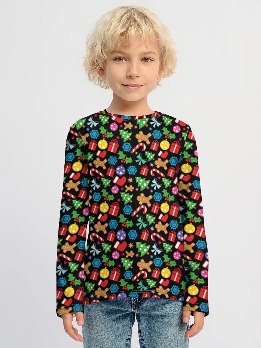 Children's cotton long sleeve shirt