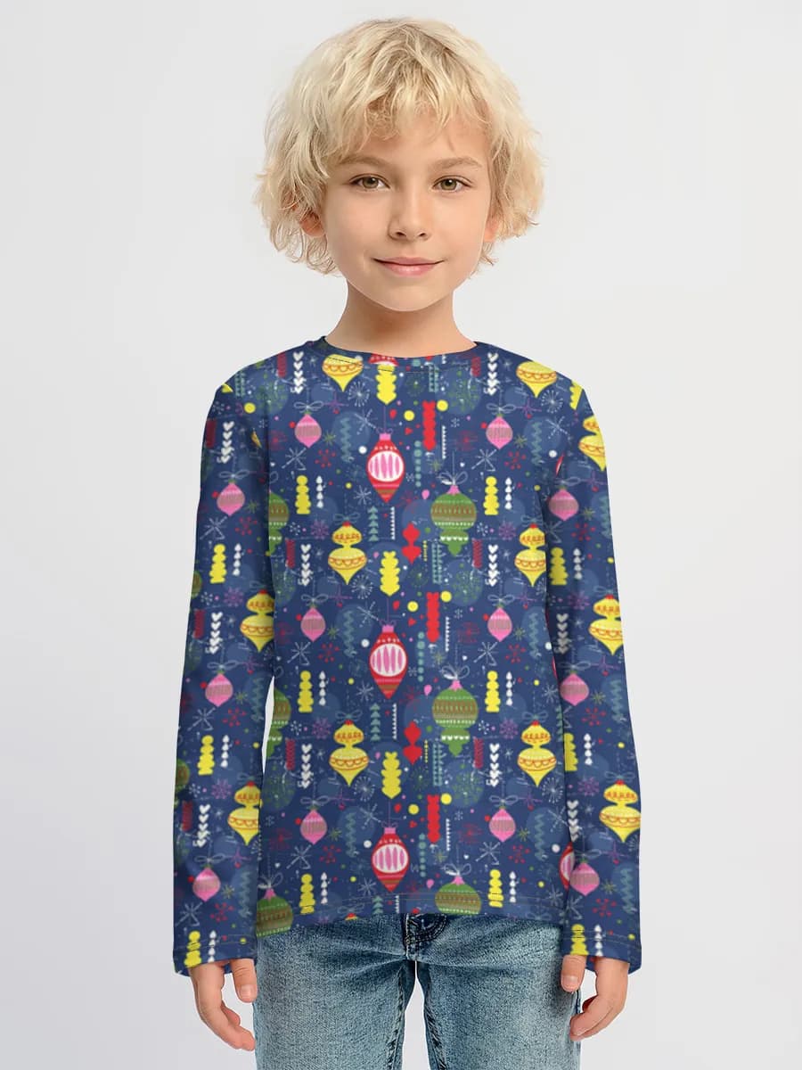 Children's cotton long sleeve shirt