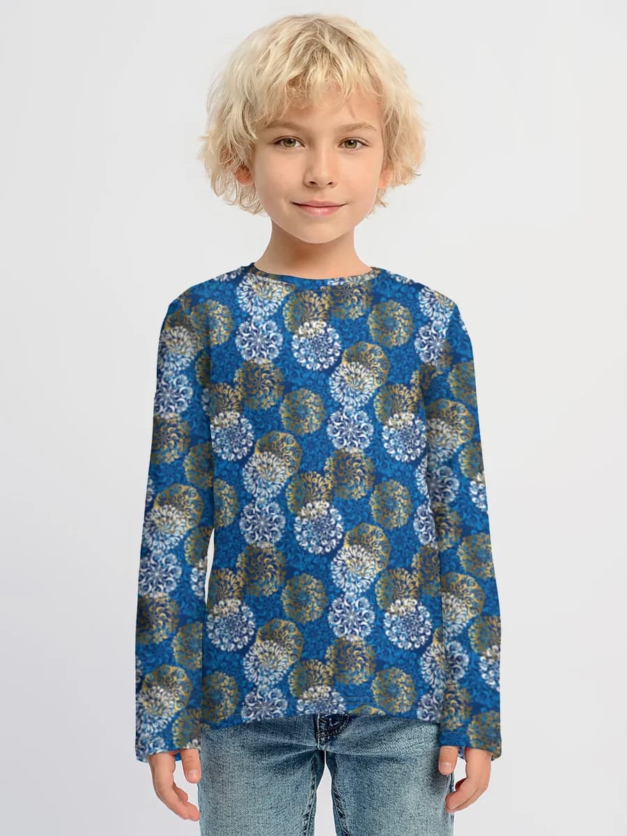 Children's cotton long sleeve shirt