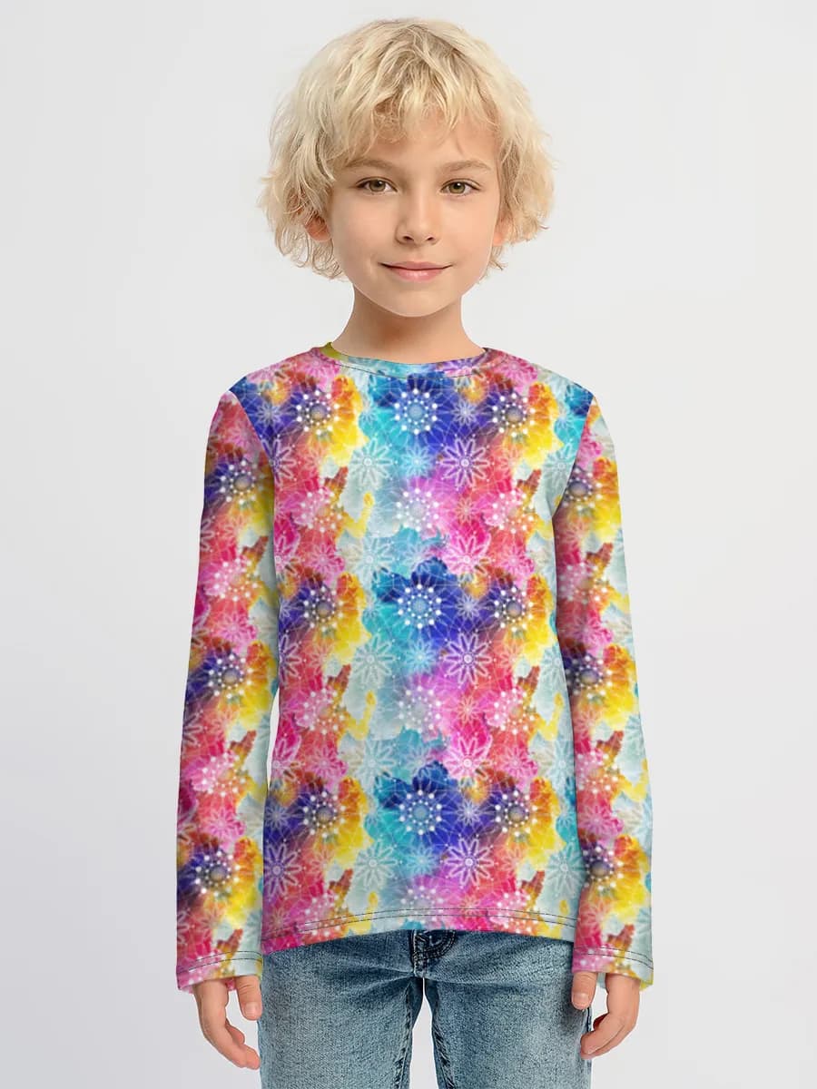 Children's cotton long sleeve shirt
