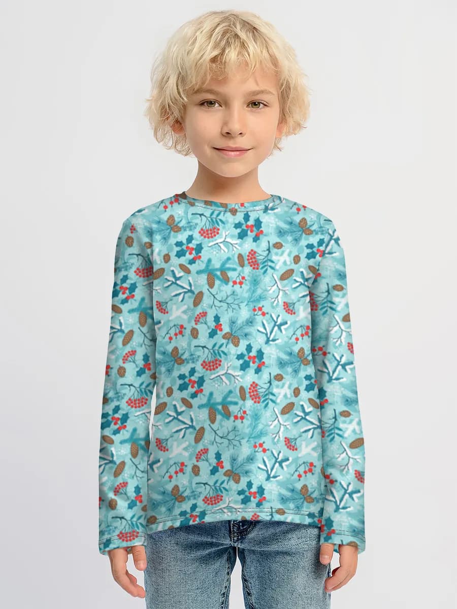 Children's cotton long sleeve shirt