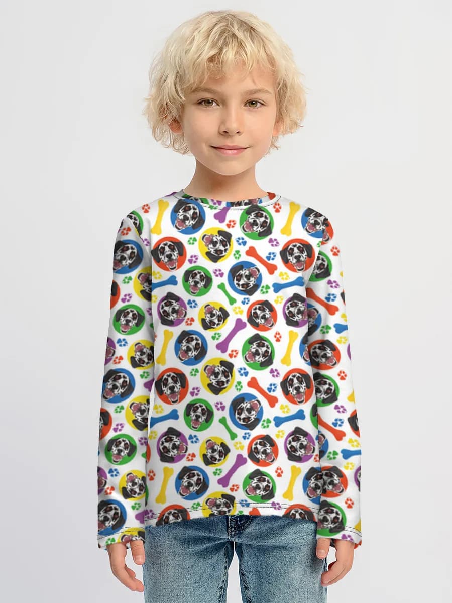 Children's cotton long sleeve shirt