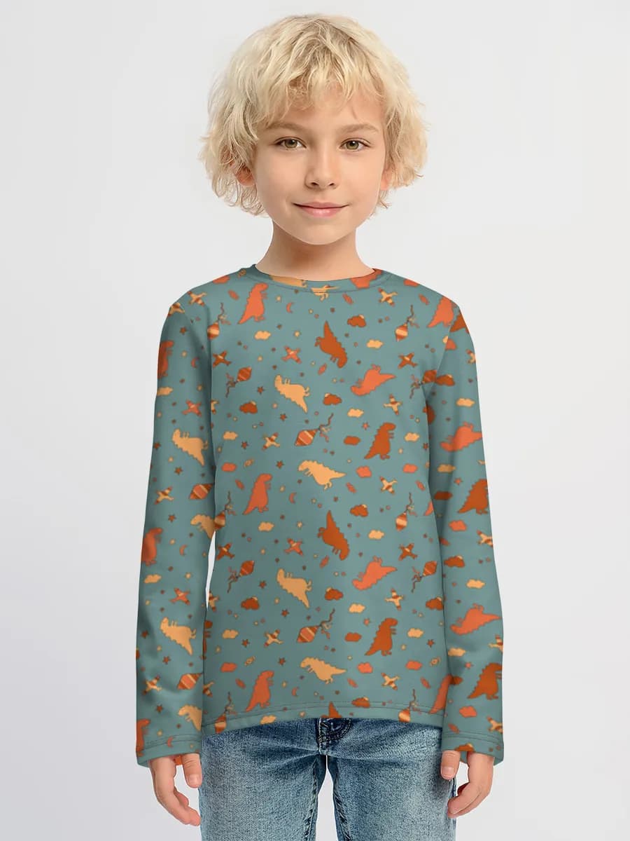 Children's cotton long sleeve shirt