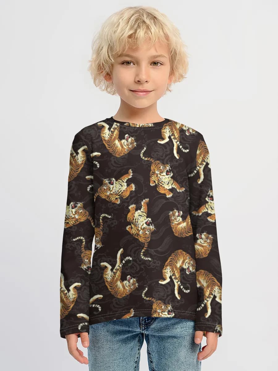 Children's cotton long sleeve shirt