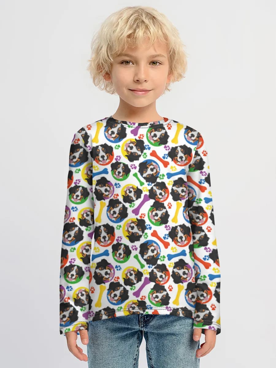 Children's cotton long sleeve shirt