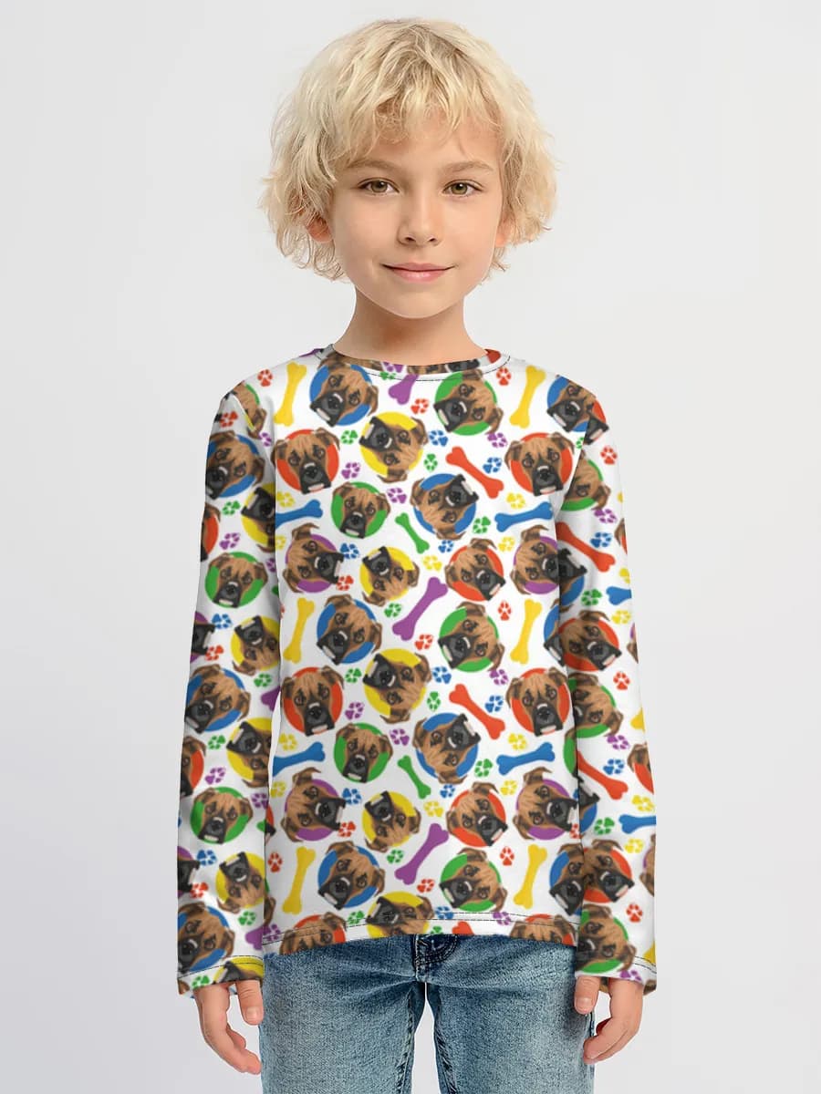 Children's cotton long sleeve shirt