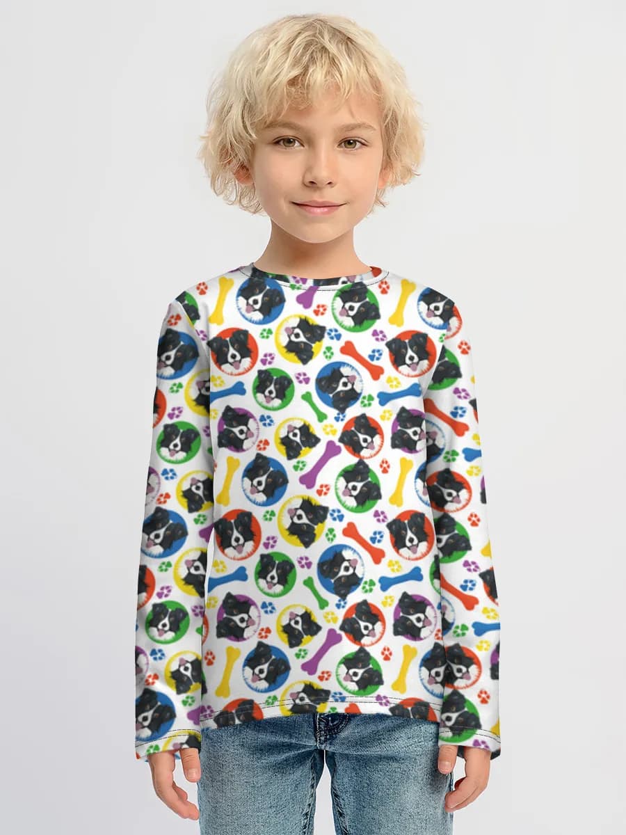 Children's cotton long sleeve shirt
