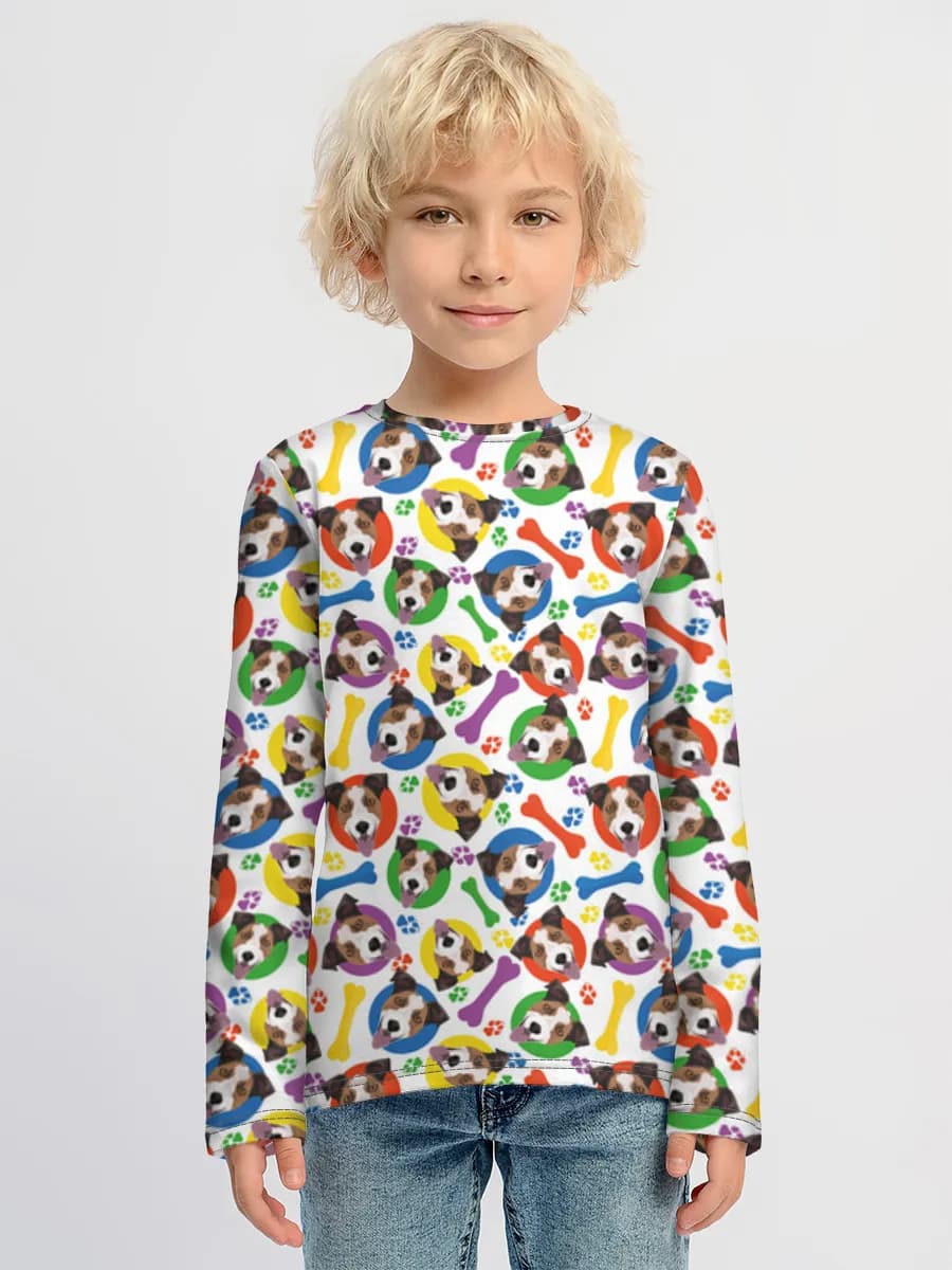 Children's cotton long sleeve shirt