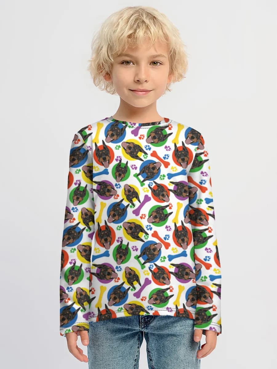 Children's cotton long sleeve shirt